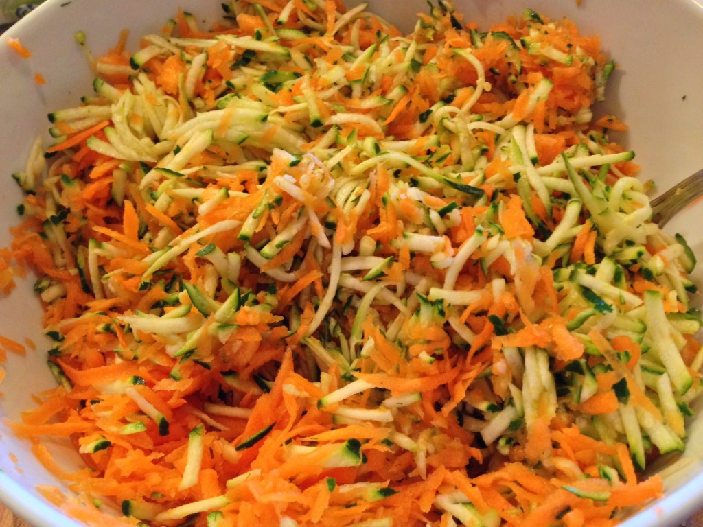 Carrot and Zucchini for the crust