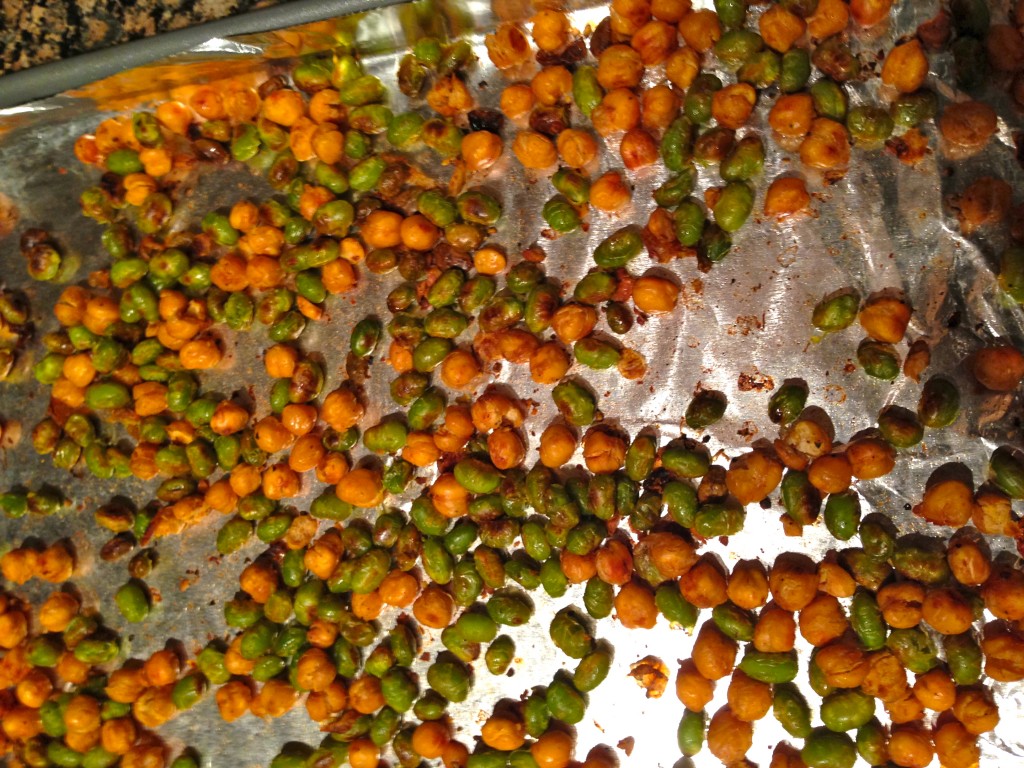 Roasted Edamame and Chickpeas 1