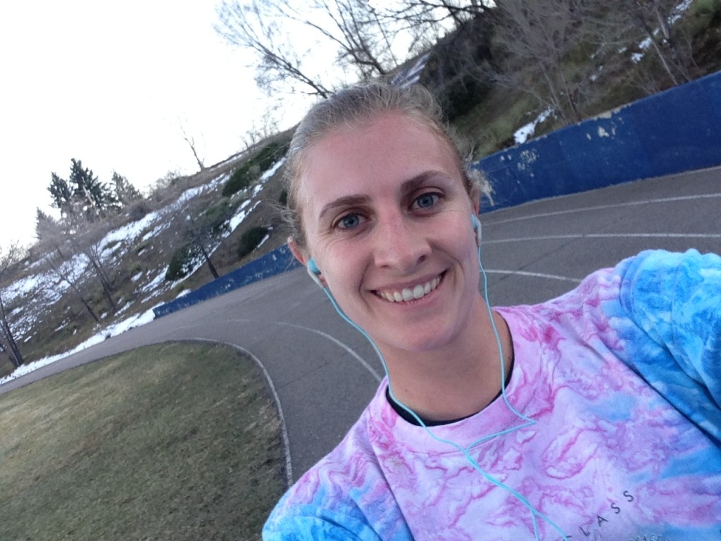 Getting in 400's after Wednesday's track practice.