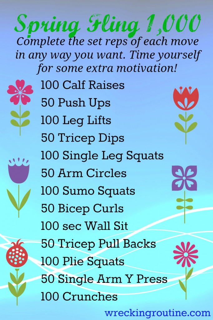 Spring Fling 1,000 Workout