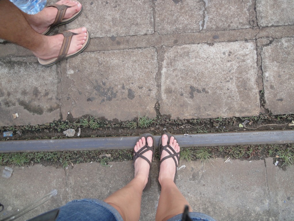 Standing on the tracks
