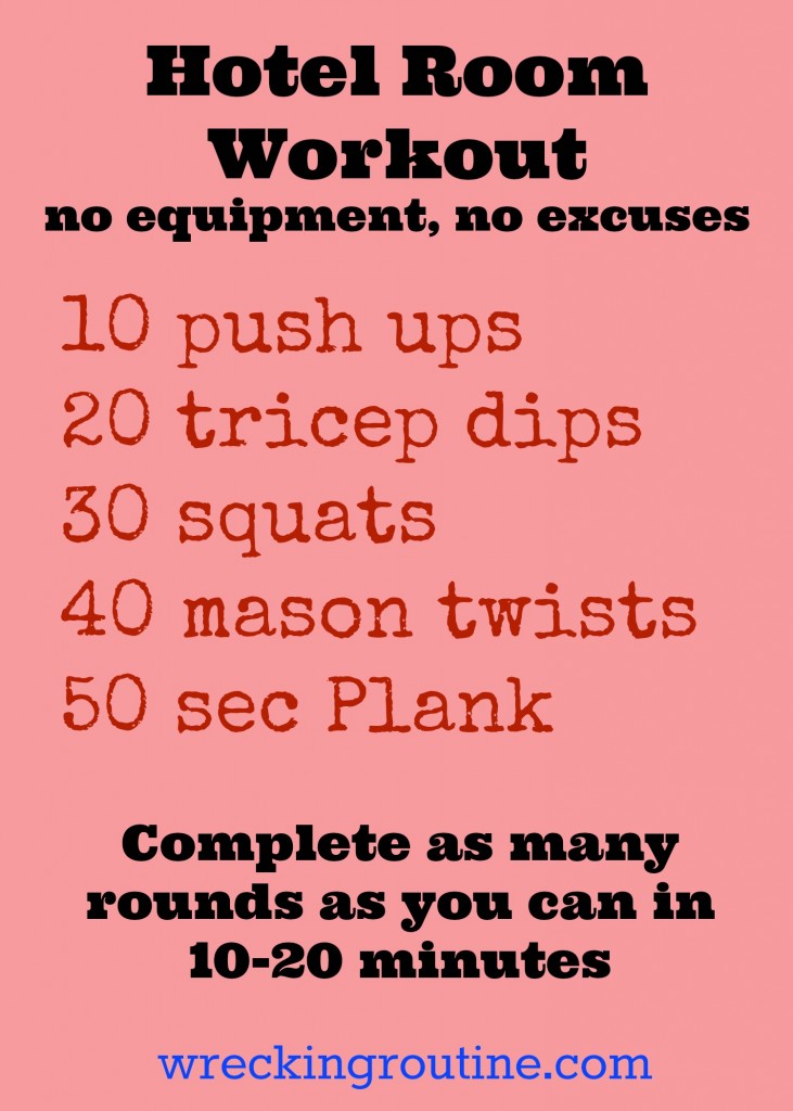 Hotel Room Workout