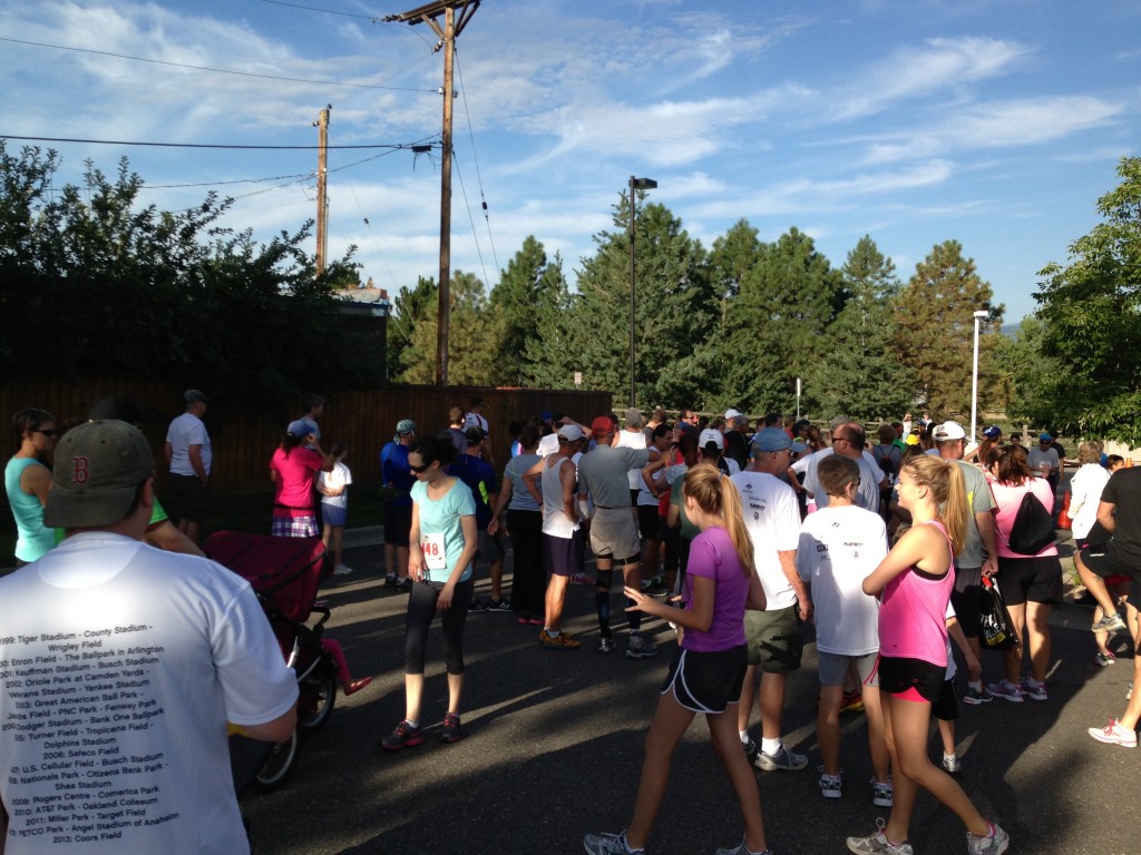 before a race begins, people just hang out