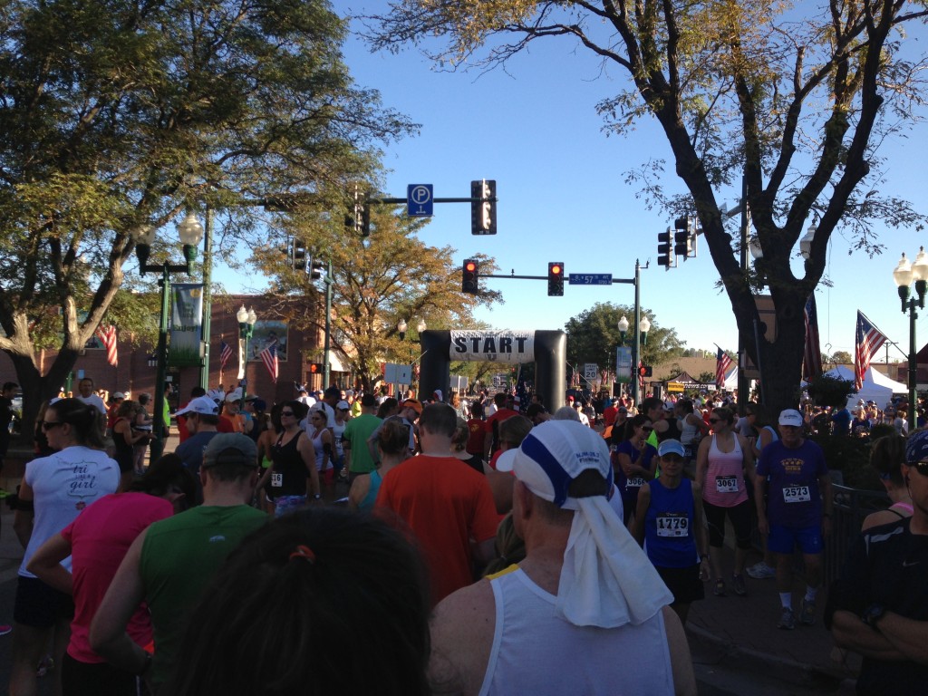 how long it takes to line up at the start of a race