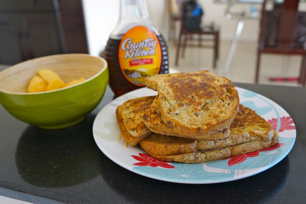 You don't have to eat ALL the french toast. 