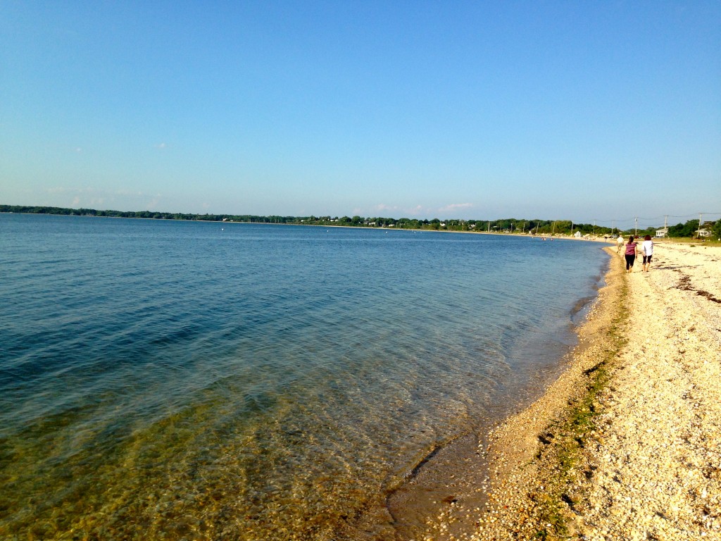 Walking on the beach