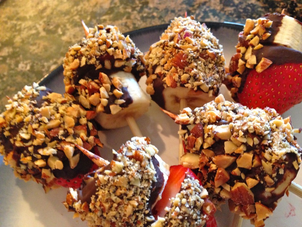 Chocolate Strawberry Banana Bites