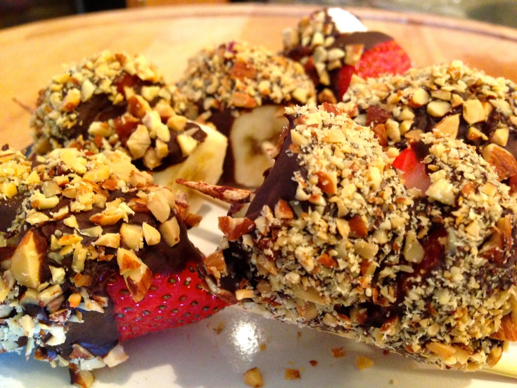 Chocolate Strawberry Banana Bites