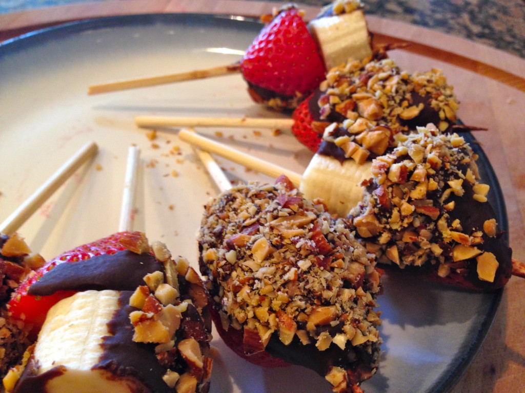 Chocolate Strawberry Banana Bites