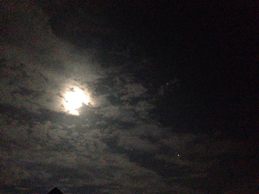 The moon tried, it really did