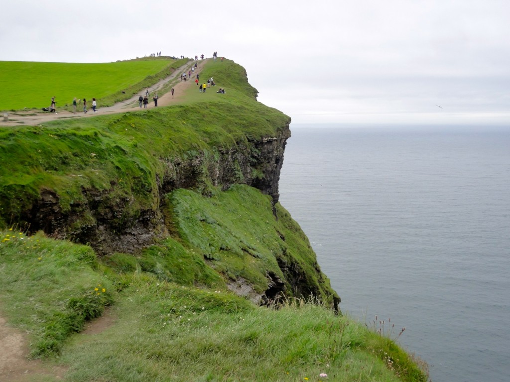 Trail walking along the cliffs