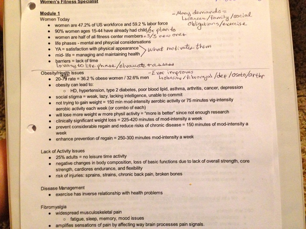 Taking those notes