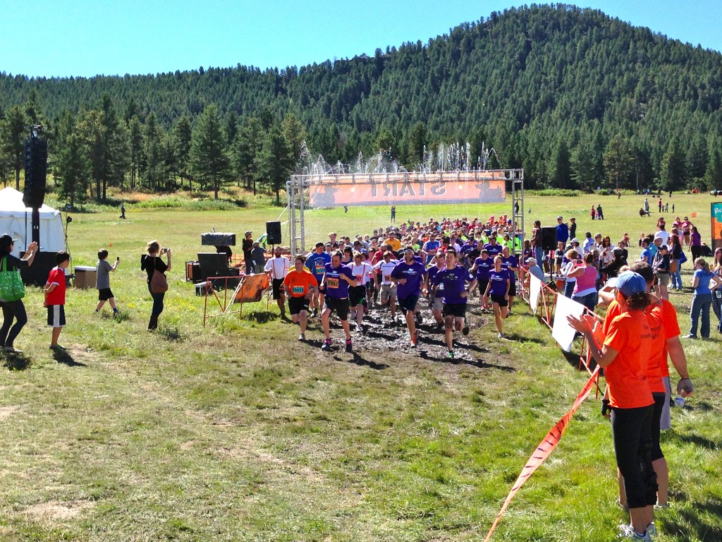 Start line for the 12:00 wave