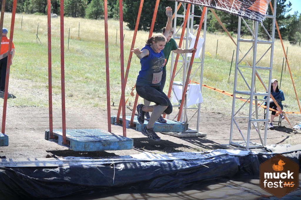 Jumping off the swing