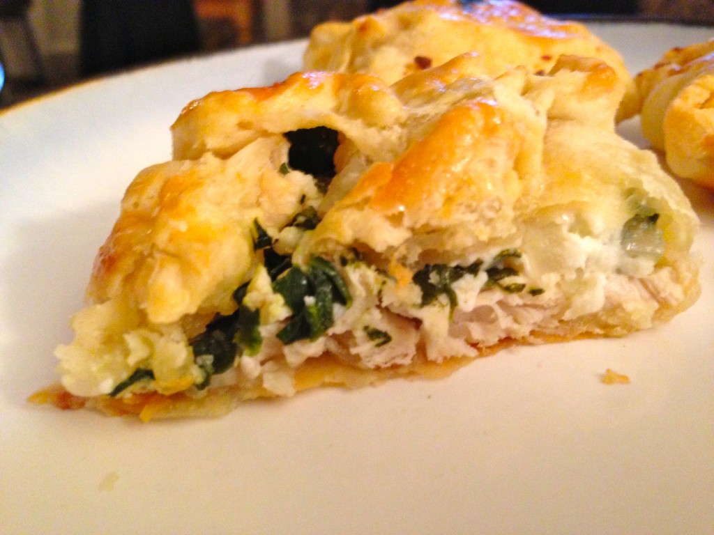 Chicken, Feta, Spinach Puff