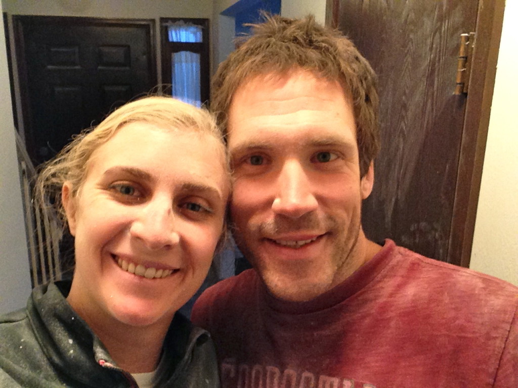 Dusty popcorn scarping faces