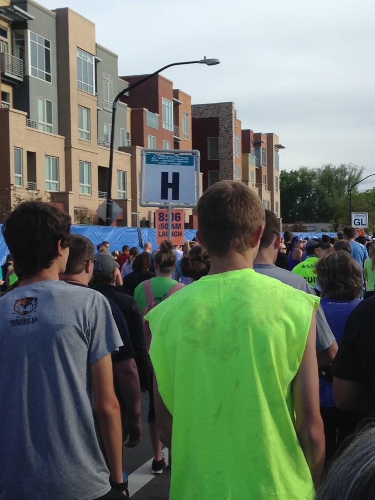 Bolder Boulder  - Corral Line Up