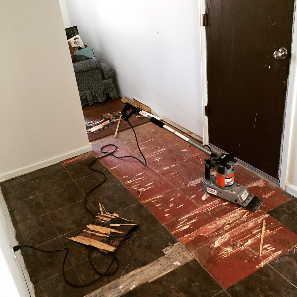 Pulling up the fake tile