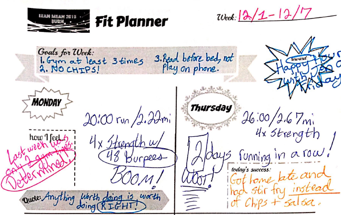 Keeping track of your workouts with this free Fit Planner can have a serious impact on your weight loss and health goals. 
