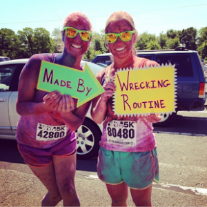 Finishers at the color run