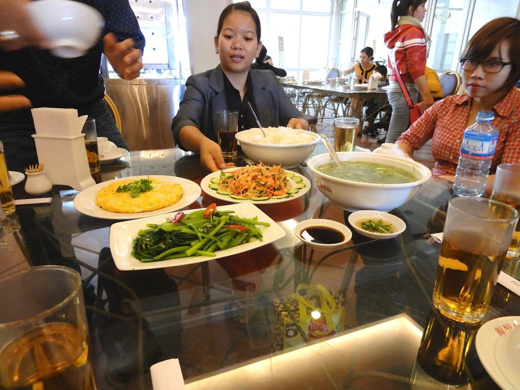 Family Style Eating, Ba Na Hill, Vietnam