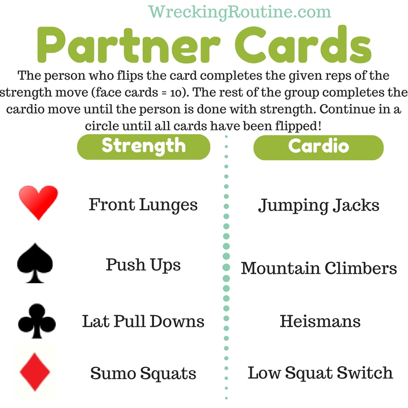 Partner Cards Workout