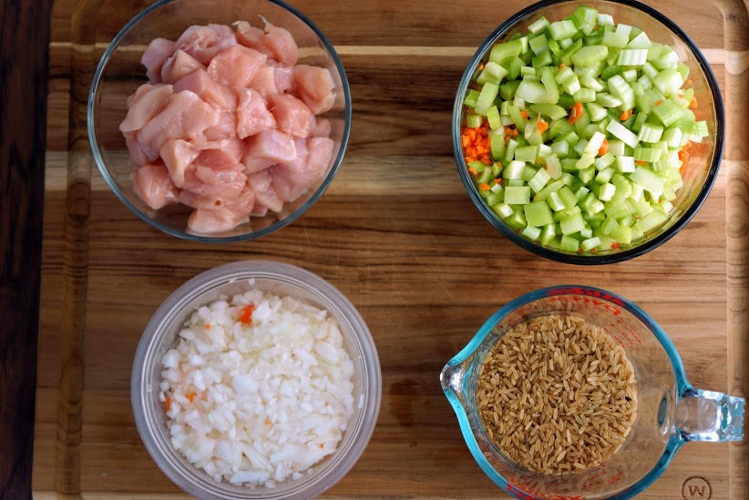 Spicy Chicken Rice Soup ingredients