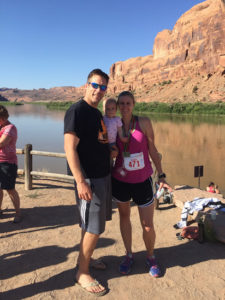 Family at the end of the race