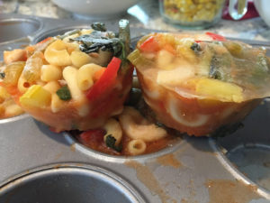 frozen minestrone soup pucks for individual portions of new mom freezer meals