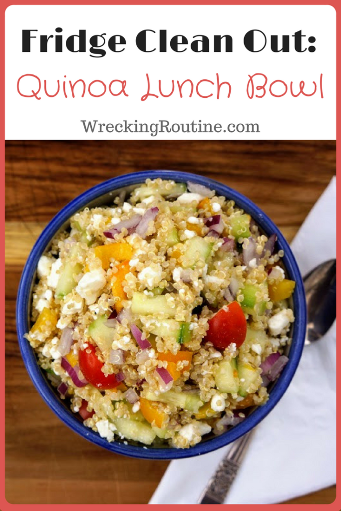 Fridge Clean Out Quinoa Lunch Bowl