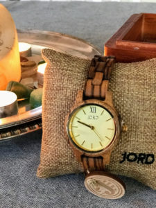 Jord Wood Watch in packaging