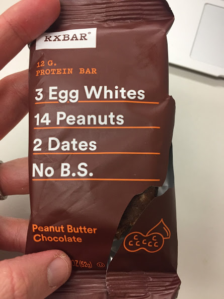 RX Bar as a healthy on the go snack. No added sugars or unknown ingredients. 