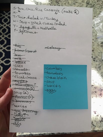 Meal Planning and Grocery List