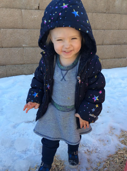 Zoey smiling at daycare at 20 months. Take Anywhere Cardio EMOM Workout.