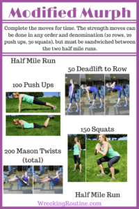 Modified Murph workout pin image