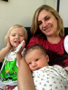 Zoey, Brooke, William at Breakfast