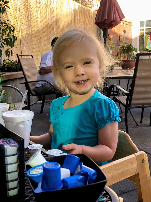 Zoey at Breakfast at the Diner