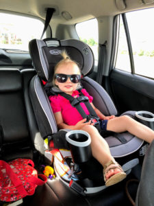 Zoey in her carseat