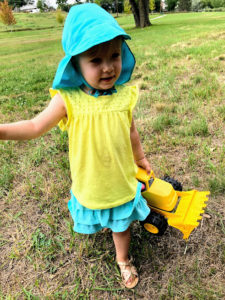 Zoey outside at Tinkergarten