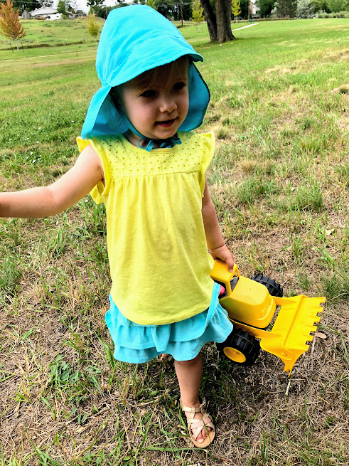 Zoey outside at Tinkergarten
