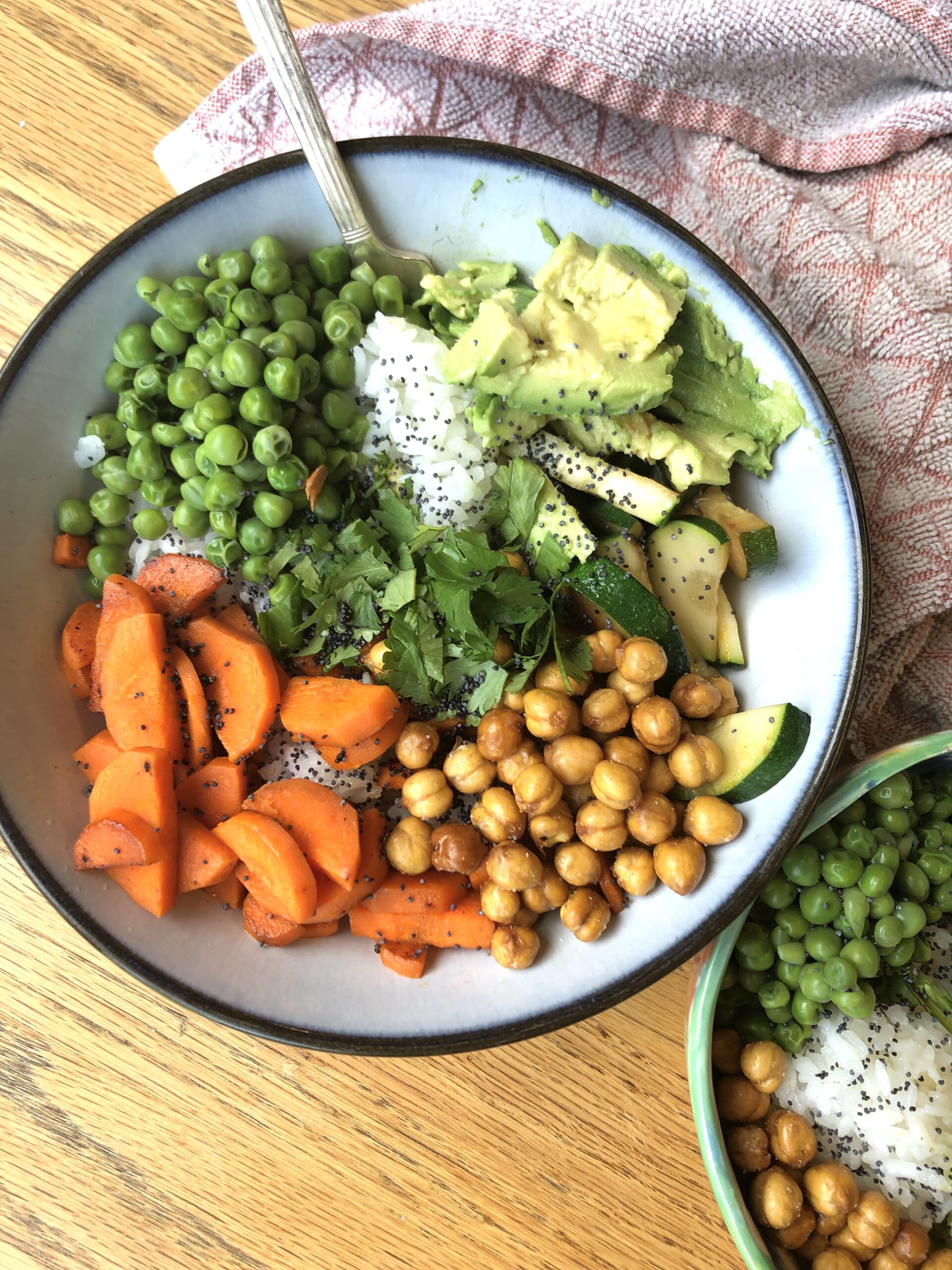 Asian buddha bowl for a creative date night meal