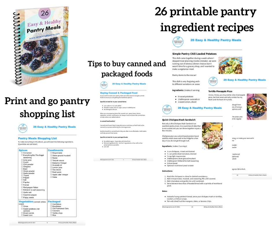 26 easy and healthy pantry meals sneak peak