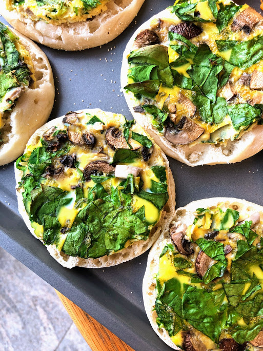 Egg sandwich as a new mom freezer meal