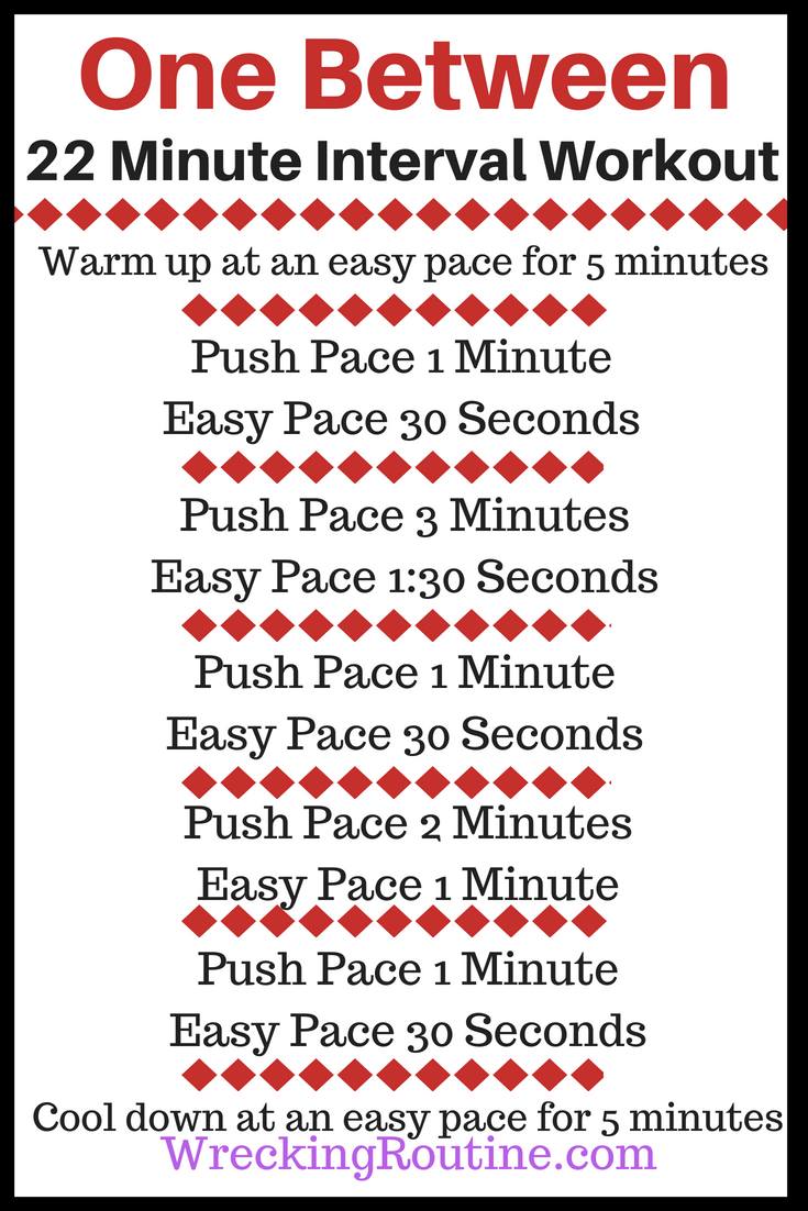 Beginner Fartlek Workout called one between 22 minute interval workout