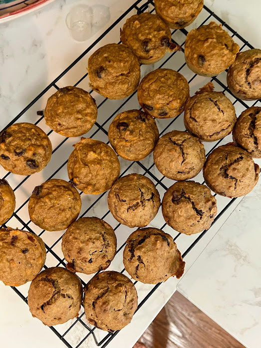 eat more greens by adding them to muffins